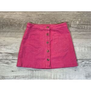 Cotton Candy LA pink corduroy mini skirt size S